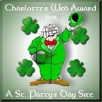Charlotte's Web Award for A St. Patty's Day Site